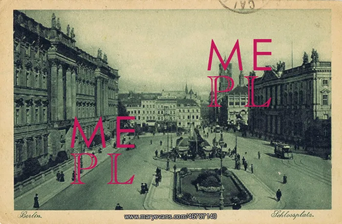  : A view of the Schlossplatz in Berlin, 1920s