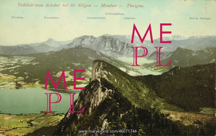 : View from Schober at St. Gilgen - Mondsee - : View from Schober at St. Gilgen - Mondsee -