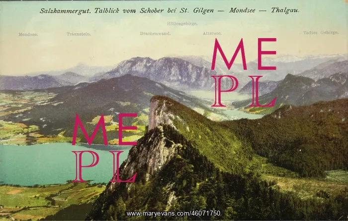 : View from Schober at St. Gilgen - Mondsee - : View from Schober at St. Gilgen - Mondsee -