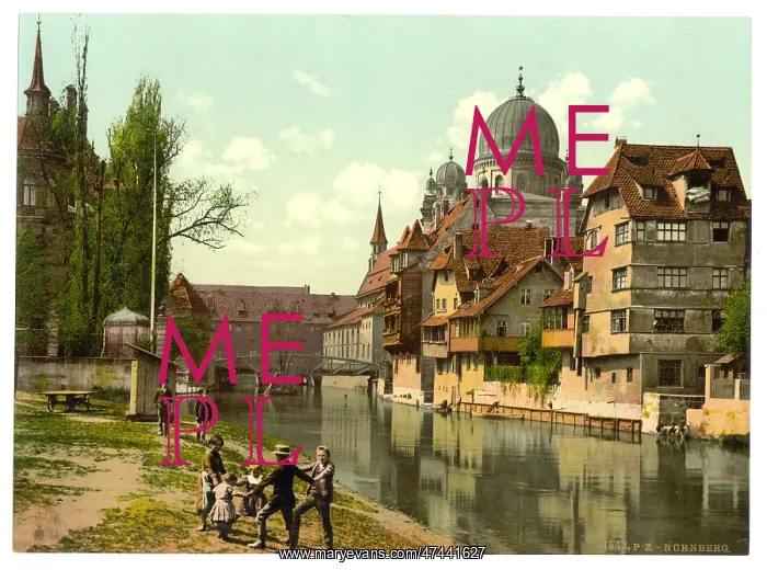 : View from the Schutt Isle, Nuremberg, Bavaria, Germany : View from the Schutt Isle, Nuremberg, Bavaria, Germany
