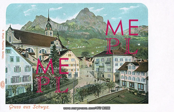 : View of Schwyz, central Switzerland