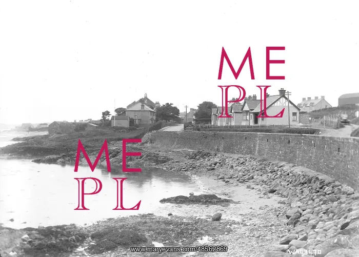 : View of sea side bungalows at Millisle : View of sea side bungalows at Millisle