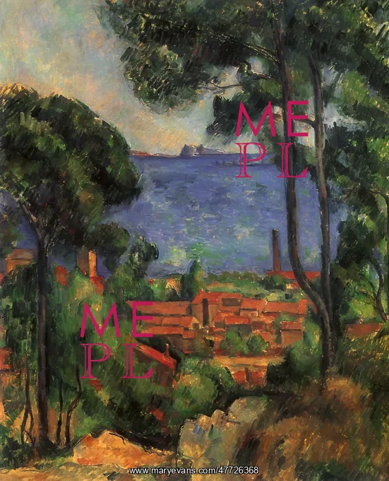  : View of the Sea, by Paul Cezanne