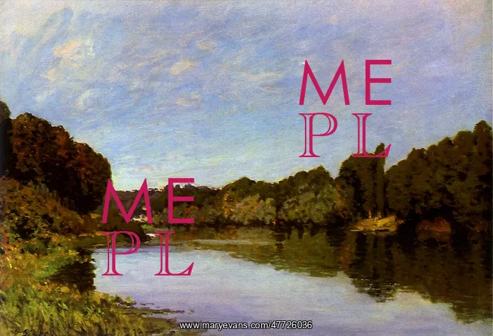  : View of the Seine, by Alfred Sisley