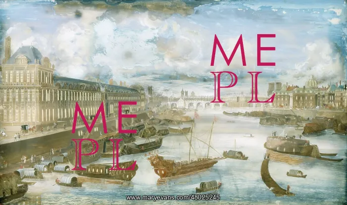 : View of the Seine, Paris c. 1680 : View of the Seine, Paris c. 1680