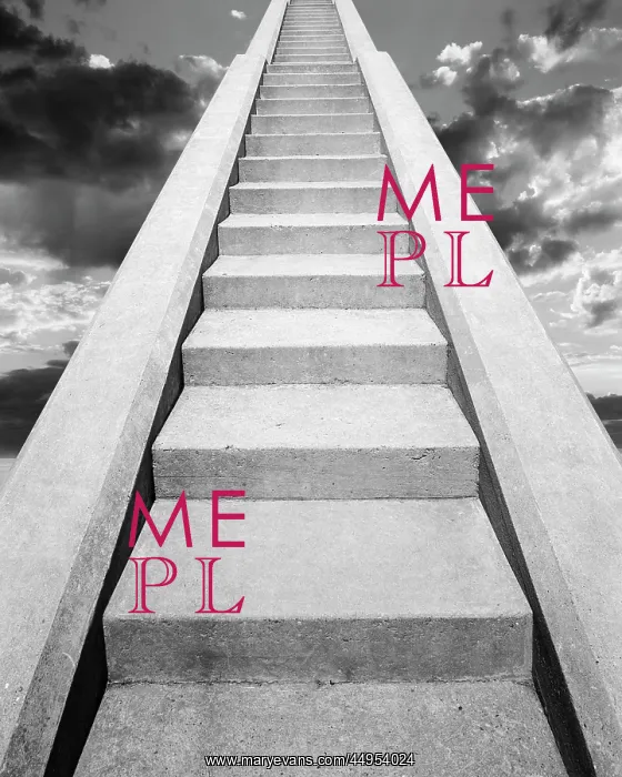 : View at Bottom of Set of Concrete Stairs Looking : View at Bottom of Set of Concrete Stairs Looking