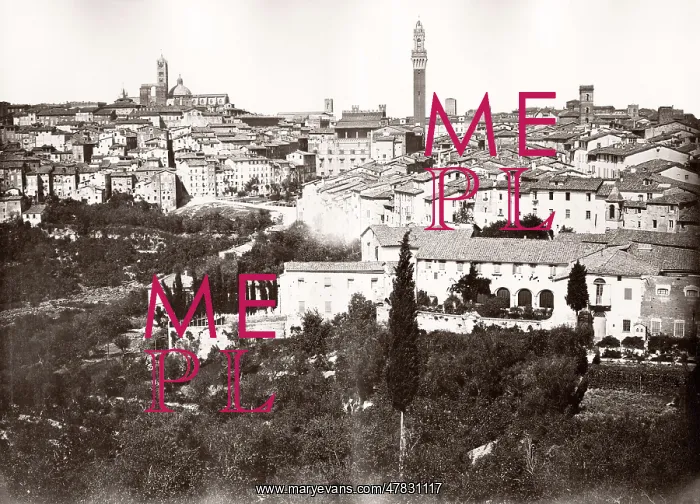  : View of Siena in Italy