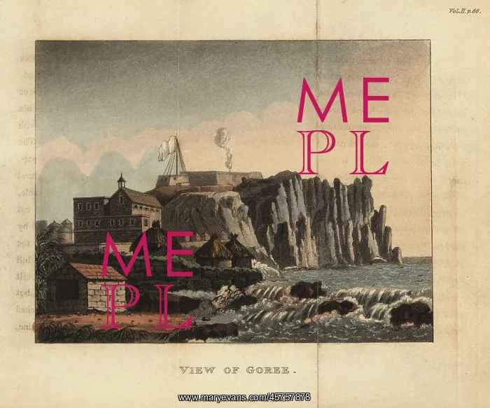 : View of the slave-trade island of Goree, Senegal : View of the slave-trade island of Goree, Senegal
