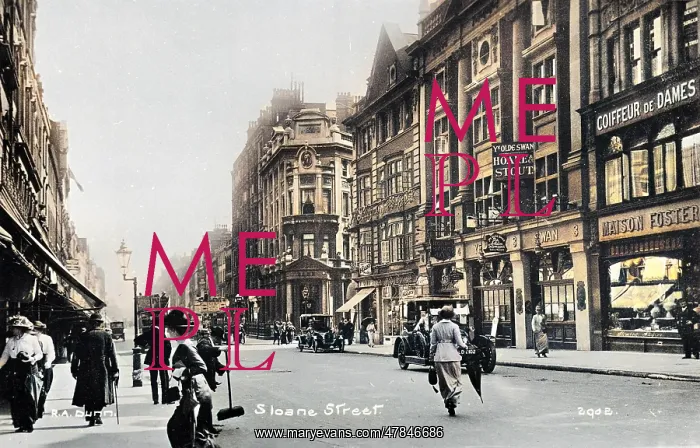 : View of Sloane Street, London : View of Sloane Street, London