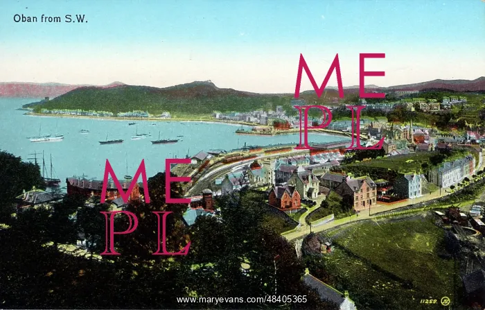 : View from South West, Oban, Argyllshire : View from South West, Oban, Argyllshire