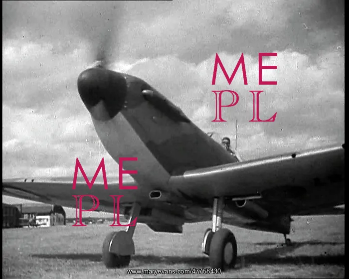 : Front View of a Spitfire Moving Towards The : Front View of a Spitfire Moving Towards The