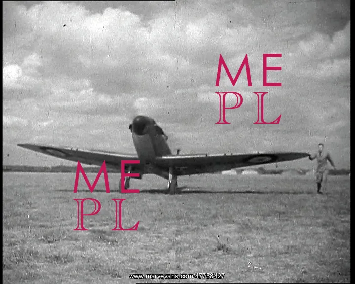 : Front View of a Spitfire Moving Slowly On a : Front View of a Spitfire Moving Slowly On a