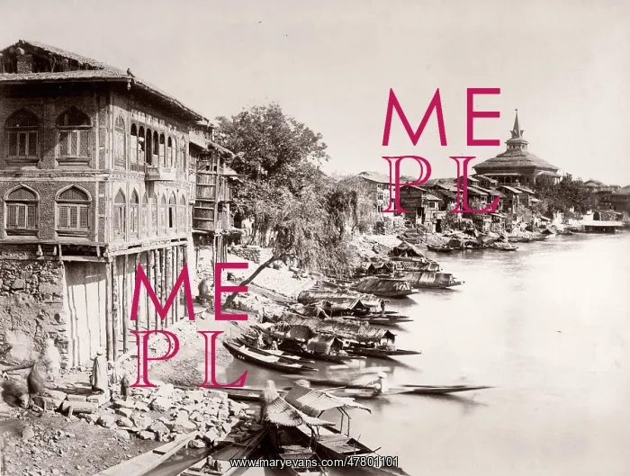 : View in Srinagar, Kashmir, river Jhelum : View in Srinagar, Kashmir, river Jhelum