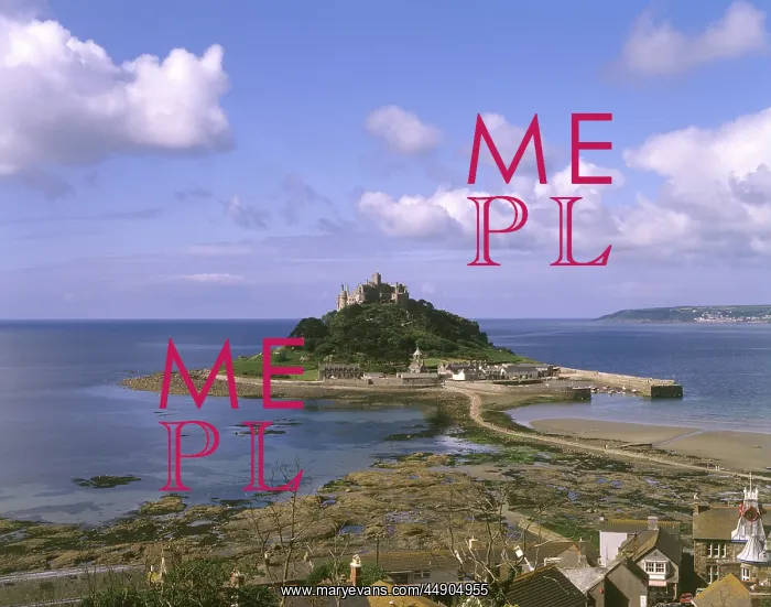 : View of St Michael's Mount, Cornwall : View of St Michael's Mount, Cornwall