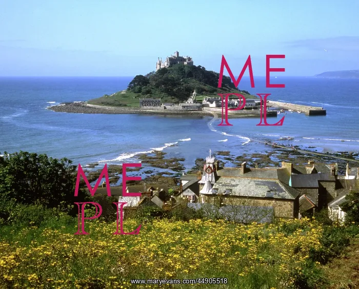 : View of St Michael's Mount, Cornwall : View of St Michael's Mount, Cornwall