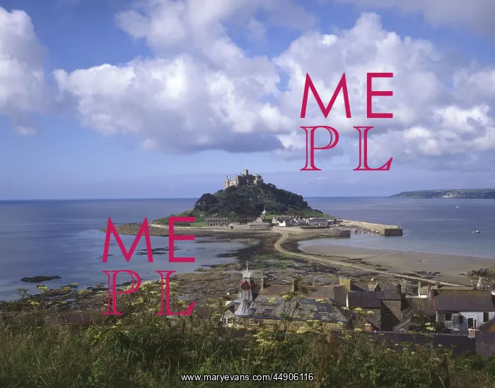 : View of St Michael's Mount, Cornwall : View of St Michael's Mount, Cornwall