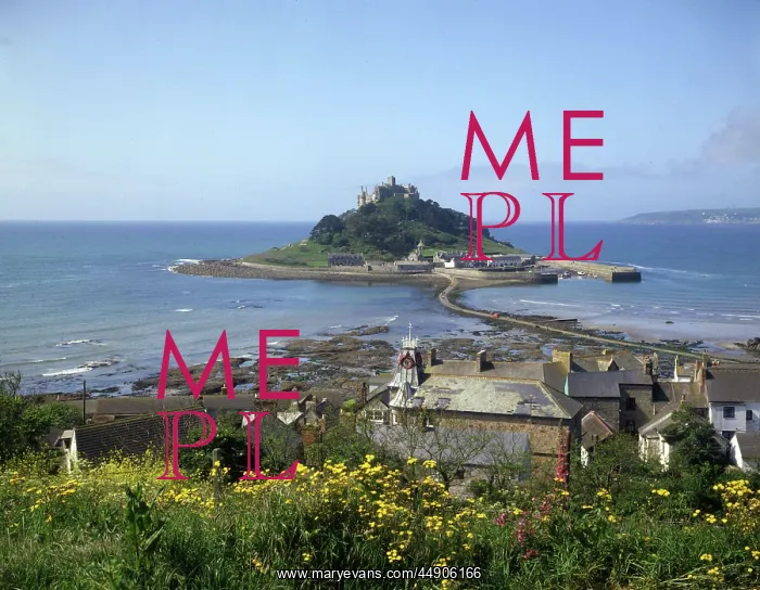 : View of St Michael's Mount, Cornwall : View of St Michael's Mount, Cornwall