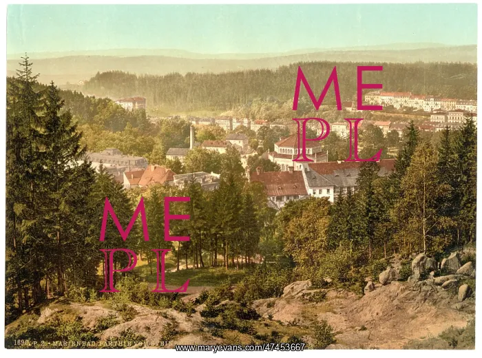 : View from Steinbruch, Marienbad, Bohemia, Austro-Hungary : View from Steinbruch, Marienbad, Bohemia, Austro-Hungary