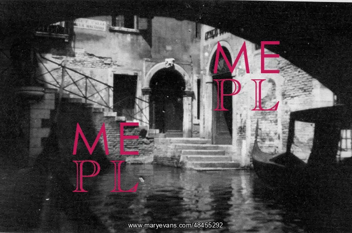 : View of steps up from the canal, Venice, Italy : View of steps up from the canal, Venice, Italy