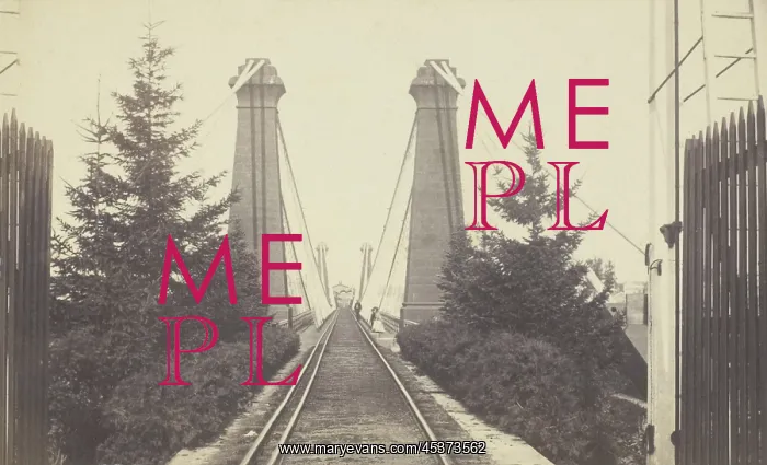 : View of the supporting piers and railroad : View of the supporting piers and railroad