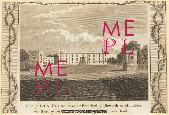 : View of Syon House, 18th century : View of Syon House, 18th century