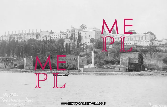 : View of the Topkapi Palace from the Sea of Marmara : View of the Topkapi Palace from the Sea of Marmara