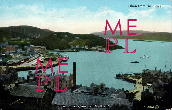 : View from the Tower, Oban, Argyllshire : View from the Tower, Oban, Argyllshire