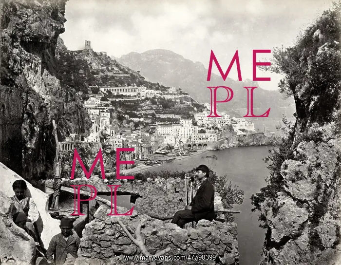 : View of the town of Amalfi, Italy : View of the town of Amalfi, Italy