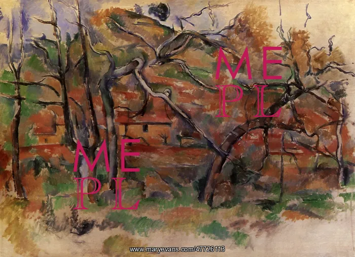  : View Through the Trees, by Paul Cezanne