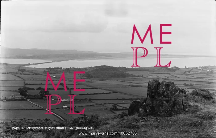 : View of Ulverston from Hoad Hill : View of Ulverston from Hoad Hill