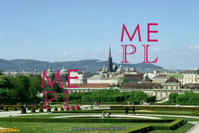 : View of Vienna from the Belvedere Palace : View of Vienna from the Belvedere Palace
