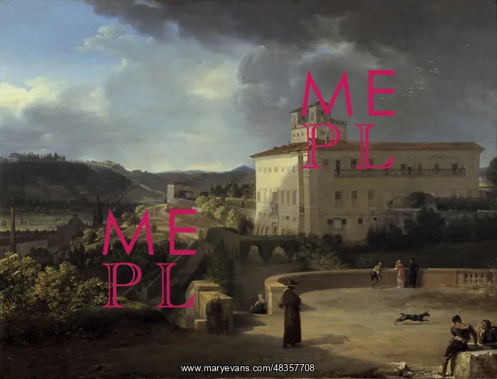 : View of the Villa Medici Rome 1815. Nicolas : View of the Villa Medici Rome 1815. Nicolas