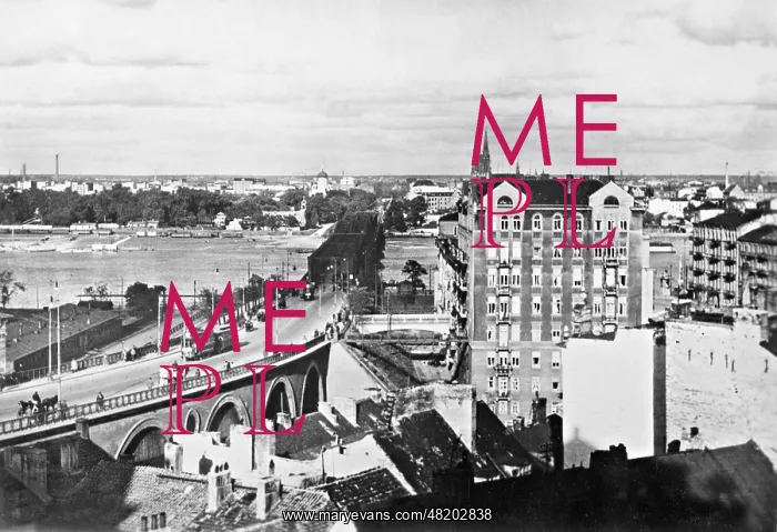 : View of the Vistula in Warsaw, 1939 : View of the Vistula in Warsaw, 1939