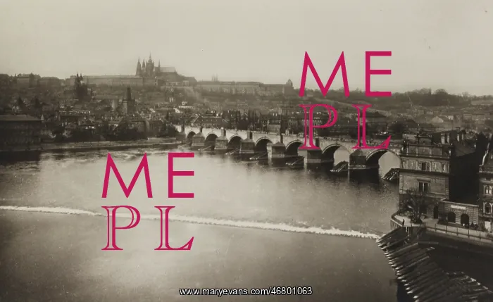 : View over Vltava to Charles Bridge and Hradschin : View over Vltava to Charles Bridge and Hradschin