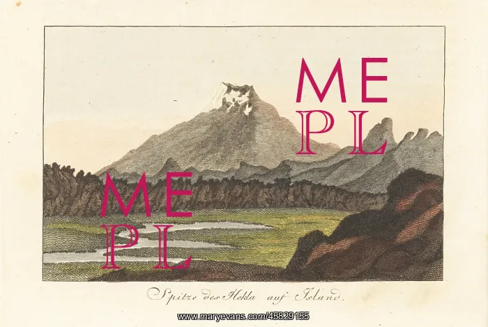 : View of volcanic Mount Hekla, Iceland, 1811 : View of volcanic Mount Hekla, Iceland, 1811