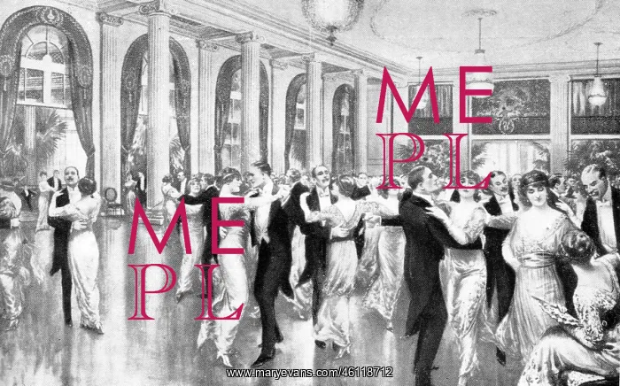 : A view of a Waldorf Hotel dinner dance, 1915 : A view of a Waldorf Hotel dinner dance, 1915
