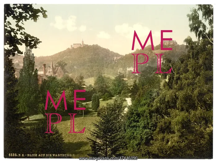 : View on the Wartburg, I. Wartburg, Thuringia, Germany : View on the Wartburg, I. Wartburg, Thuringia, Germany
