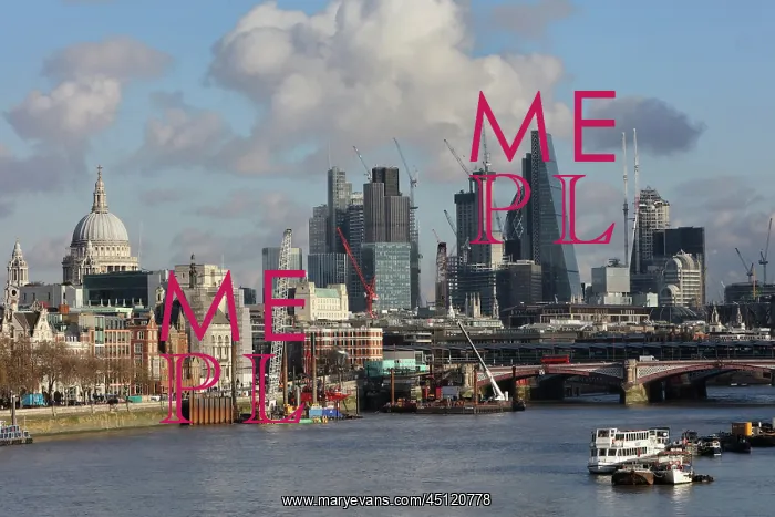 : View from Waterloo bridge, London, England : View from Waterloo bridge, London, England