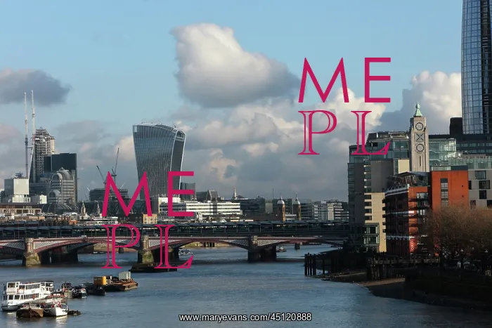 : View from Waterloo bridge, London, England : View from Waterloo bridge, London, England
