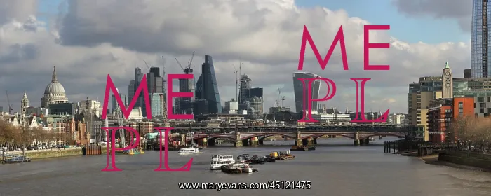 : View from Waterloo bridge, London, England : View from Waterloo bridge, London, England