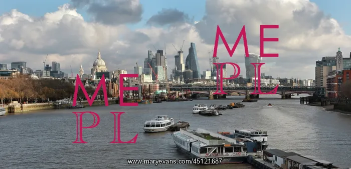 : View from Waterloo bridge, London, England : View from Waterloo bridge, London, England
