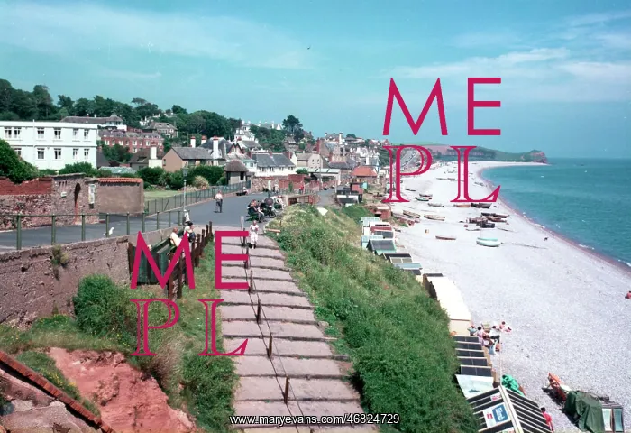 : View from West Cliff, Budleigh Salterton : View from West Cliff, Budleigh Salterton