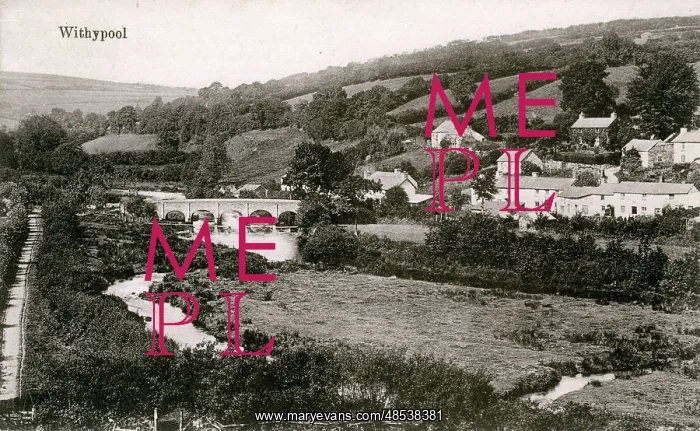 : View of Withypool, Exmoor, Somerset, England : View of Withypool, Exmoor, Somerset, England