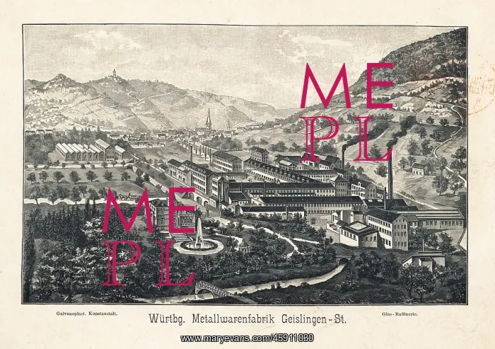 : View of the Wuerttemberg Metalware Factory : View of the Wuerttemberg Metalware Factory