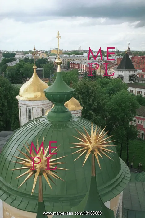 : View of Yaroslavl from belfry of Trinity Monastery, 1998 : View of Yaroslavl from belfry of Trinity Monastery, 1998