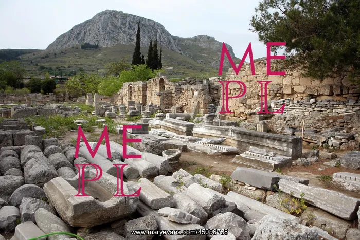 : Views Of The Archaeological Sites Of Corinth : Views Of The Archaeological Sites Of Corinth