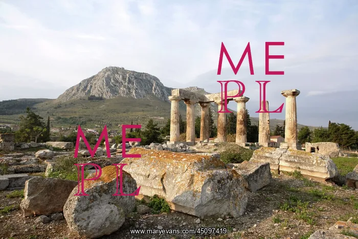 : Views Of The Archaeological Sites Of Corinth : Views Of The Archaeological Sites Of Corinth
