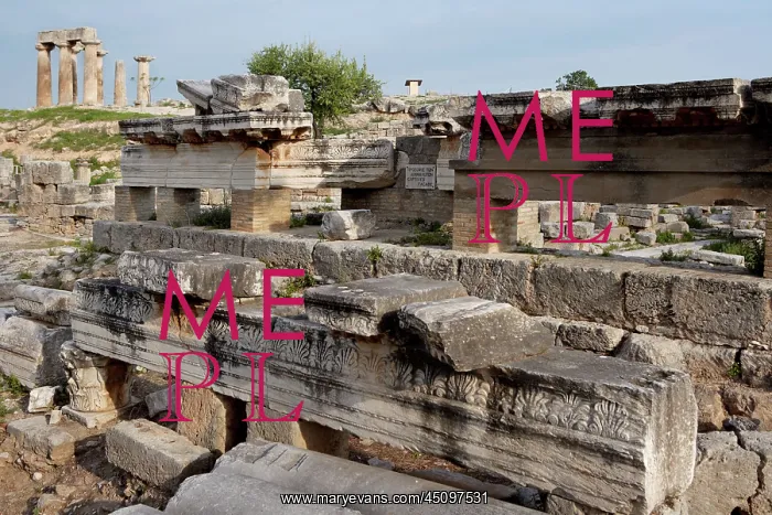 : Views Of The Archaeological Sites Of Corinth : Views Of The Archaeological Sites Of Corinth