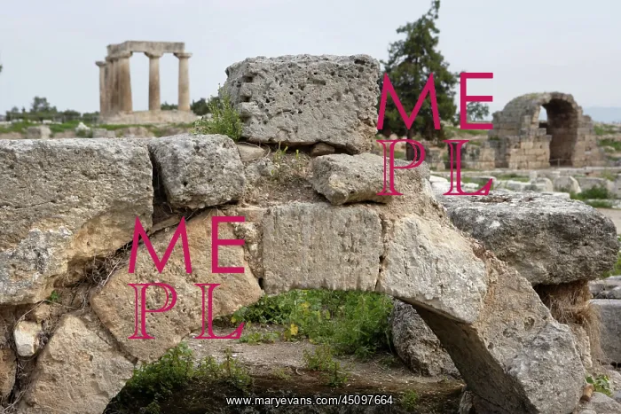 : Views Of The Archaeological Sites Of Corinth : Views Of The Archaeological Sites Of Corinth