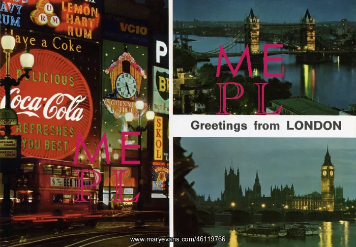  : Three views, Greetings from London